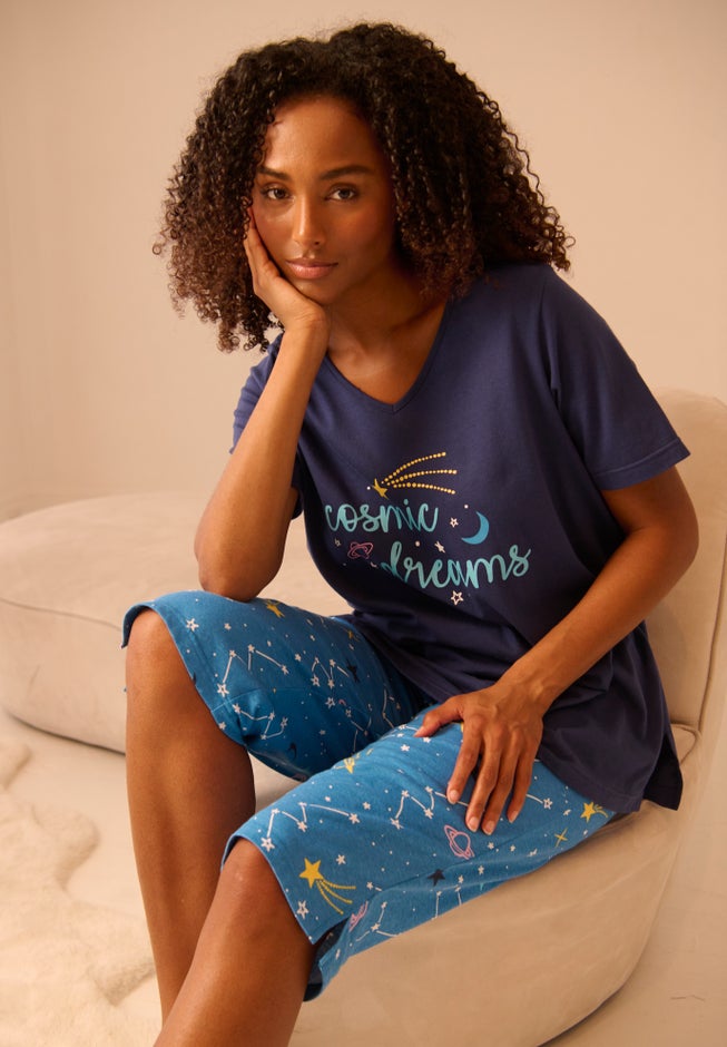 2-Piece Capri Cotton PJ Set image number 4