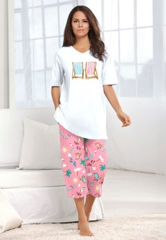 2-Piece Capri Cotton PJ Set