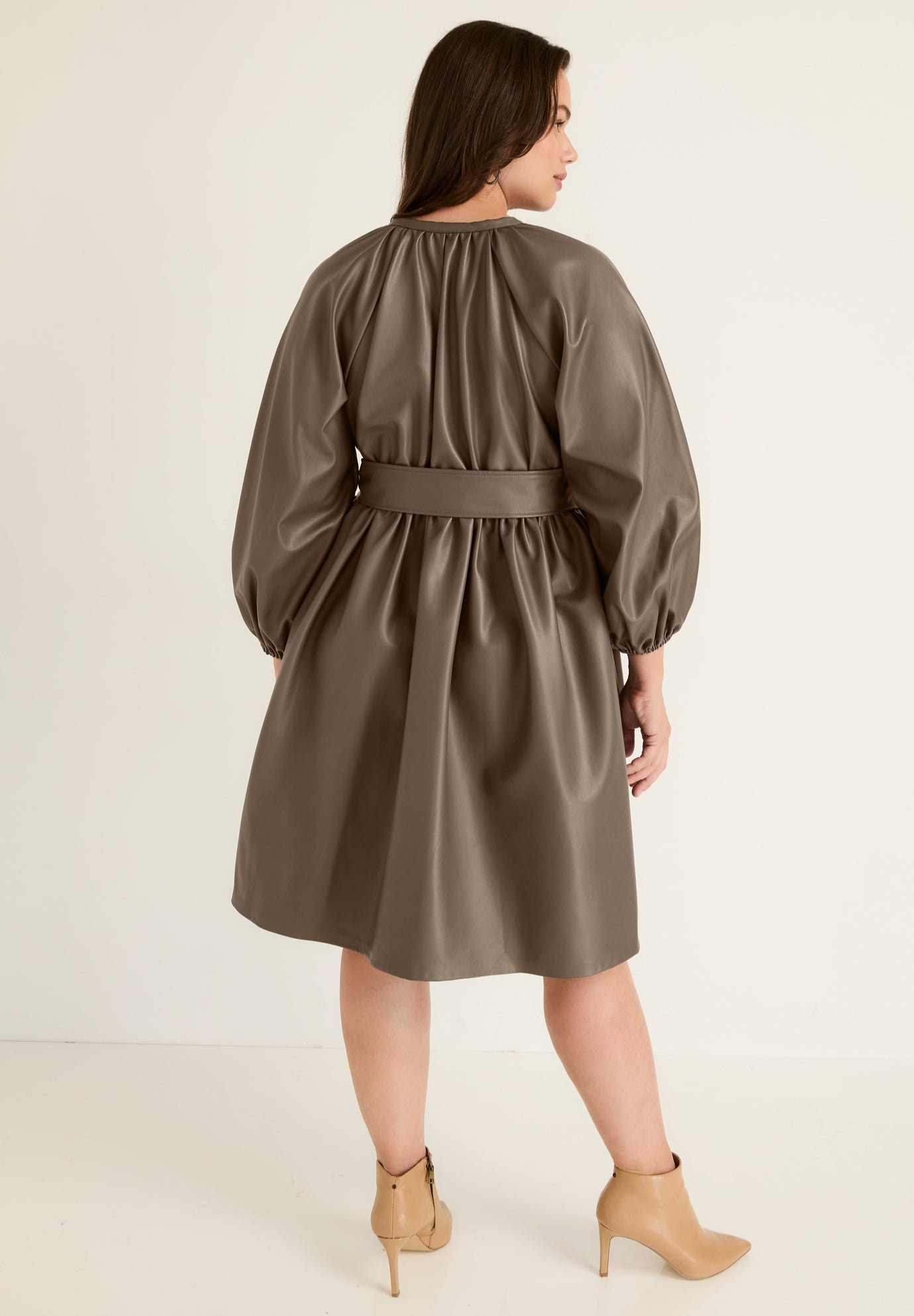 Faux Leather Dress image number 1