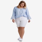 Denim Bermuda Shorts image number null