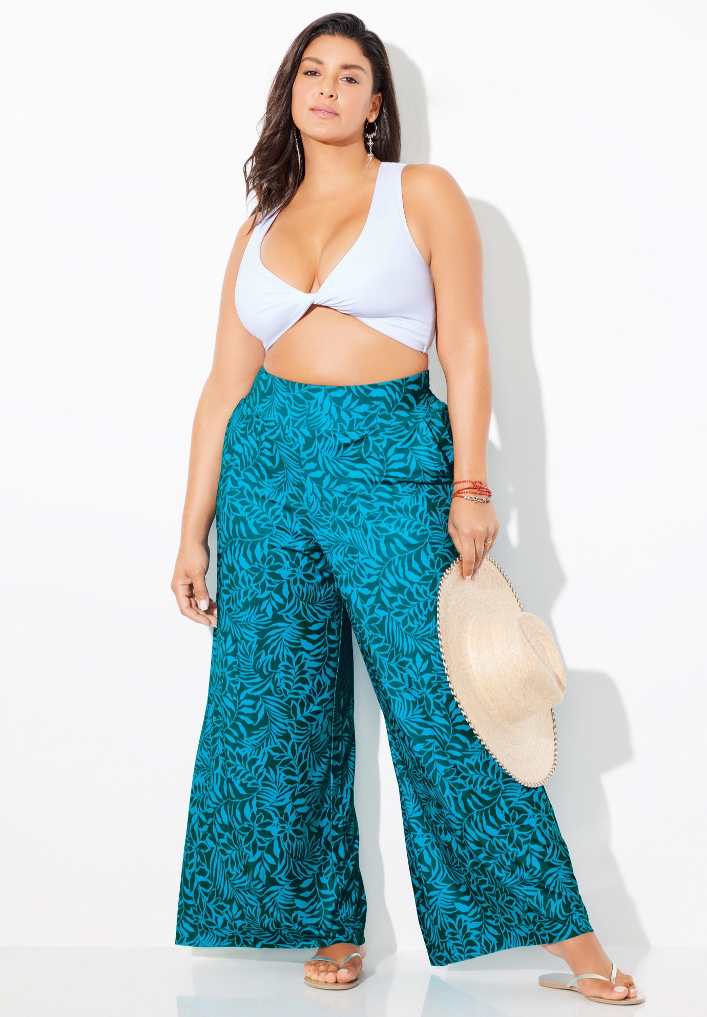 Pack & Go Wrinkle-Resistant Cover Up Wide Leg Pant image number 0