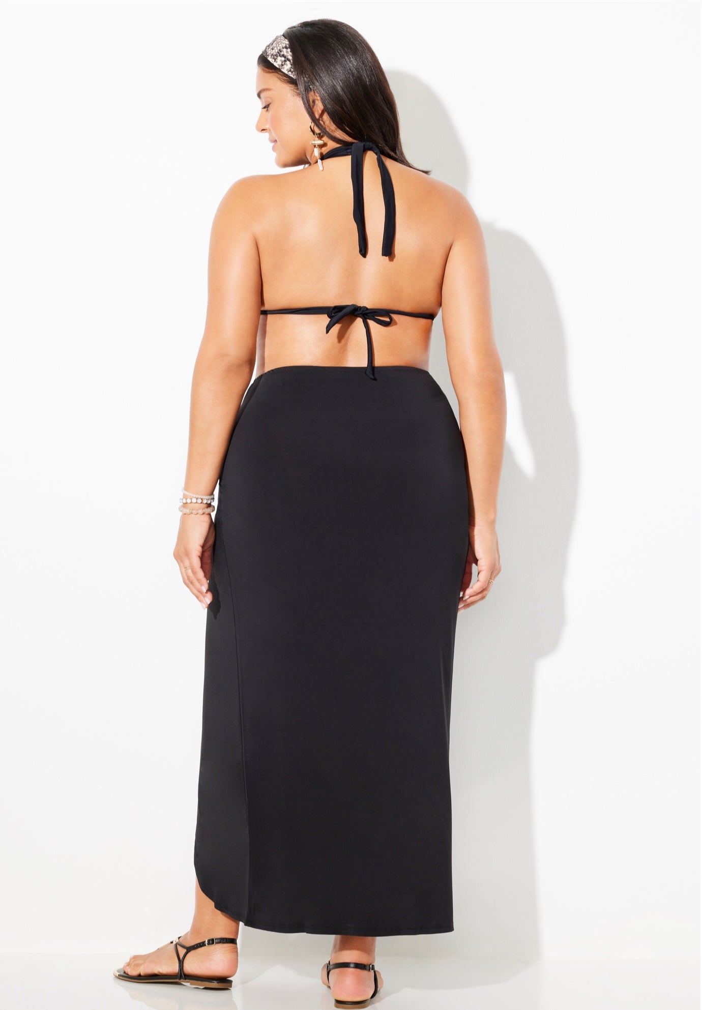 Pack & Go Wrinkle-Resistant Sarong Skirt Cover Up image number 2