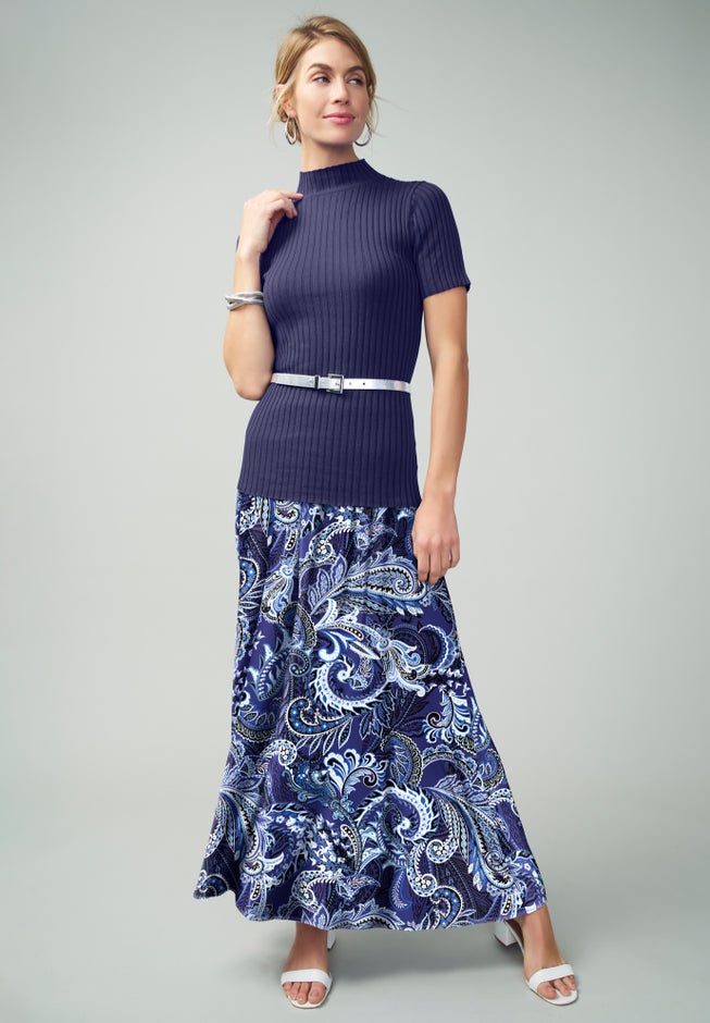 Everyday Stretch Knit Maxi Skirt image number 1