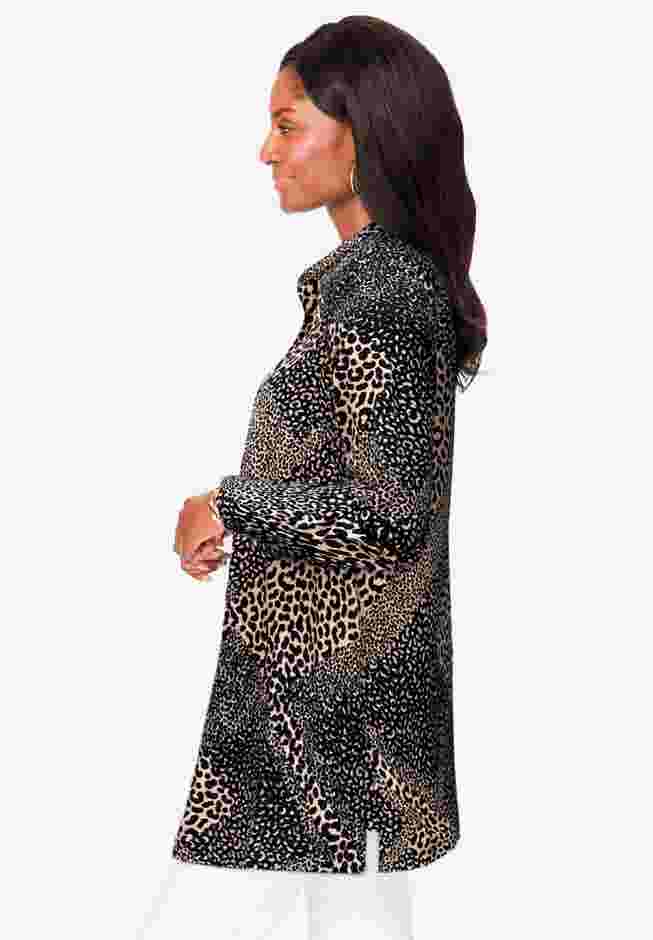 Georgette Button Front Tunic image number 3