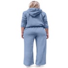 Wide Leg Fleece Sweatpant With Drawstring Waist image number null
