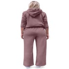 Wide Leg Fleece Sweatpant With Drawstring Waist image number 1