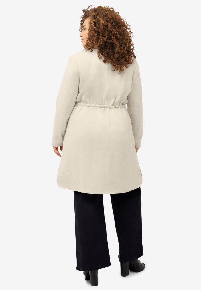 Drawstring Waist Dress Coat image number null