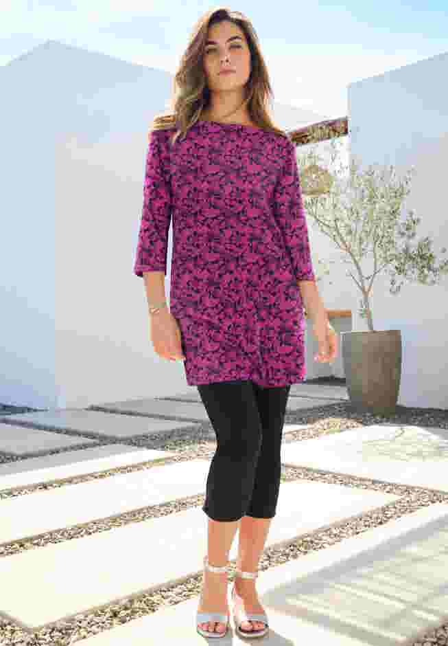 Ultimate Boatneck Tunic with Side Slits image number 0
