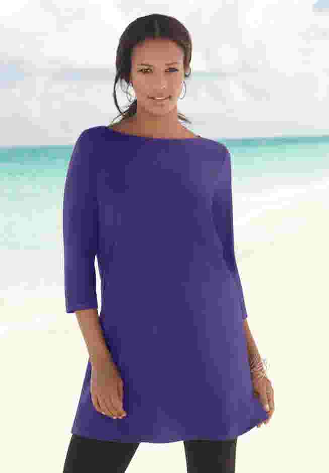 Ultimate Boatneck Tunic with Side Slits image number 6