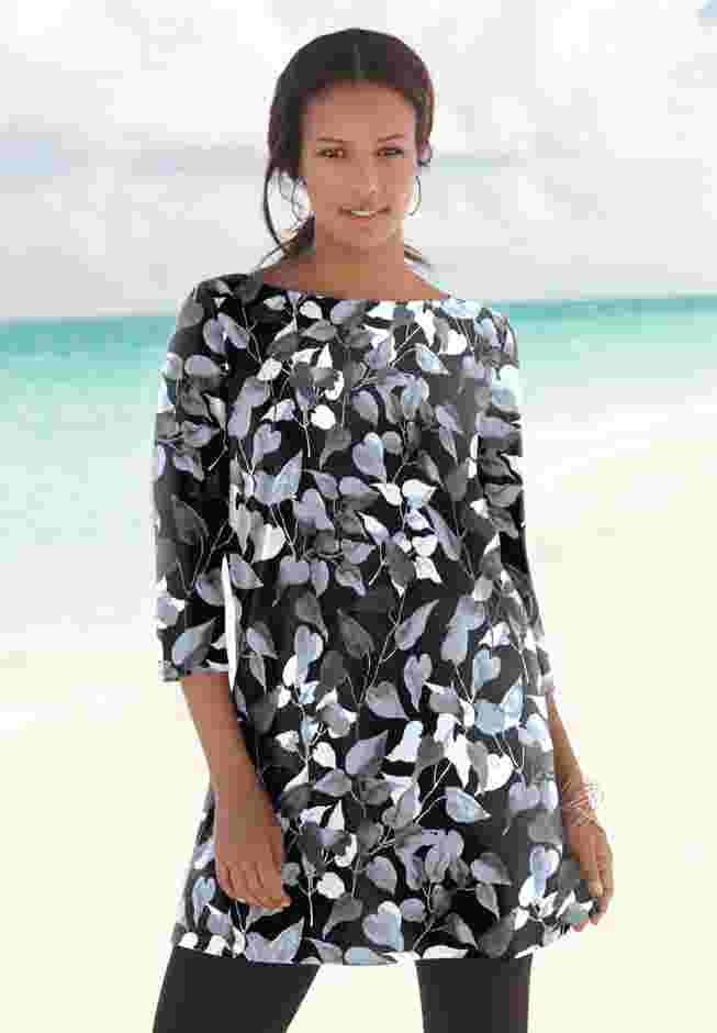 Ultimate Boatneck Tunic with Side Slits image number 8