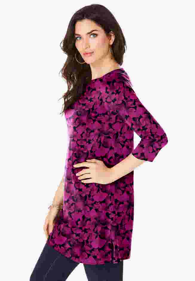 Ultimate Boatneck Tunic with Side Slits image number 3