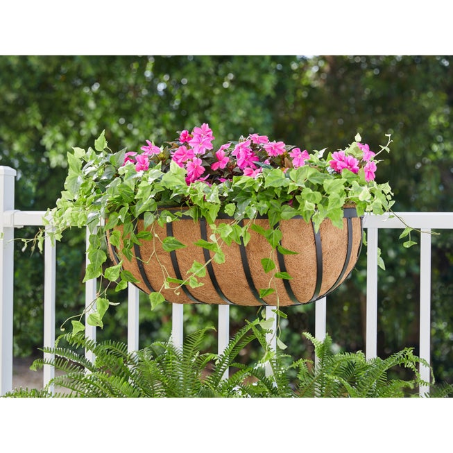 24"H Hanging English Horse Trough Planter image number 0