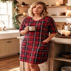 Short French Terry Zip-Front Robe image number 3