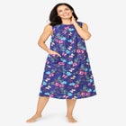 Sleeveless Print Lounger image number null