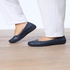 The Gab Faux Leather Slip On Flat image number null