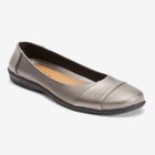 The Gab Faux Leather Slip On Flat image number null