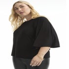 Flared Raglan Sleeve Breton Tee image number null