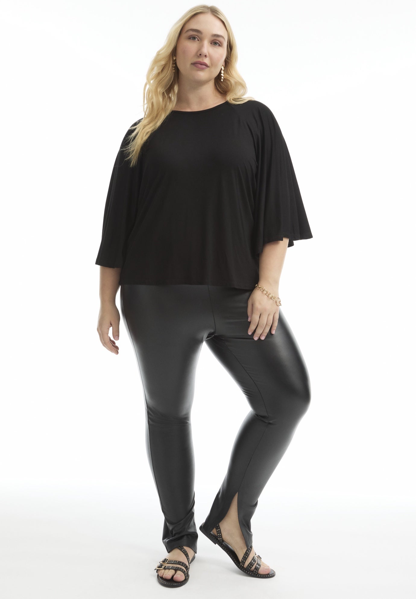 Flared Raglan Sleeve Breton Tee image number 0