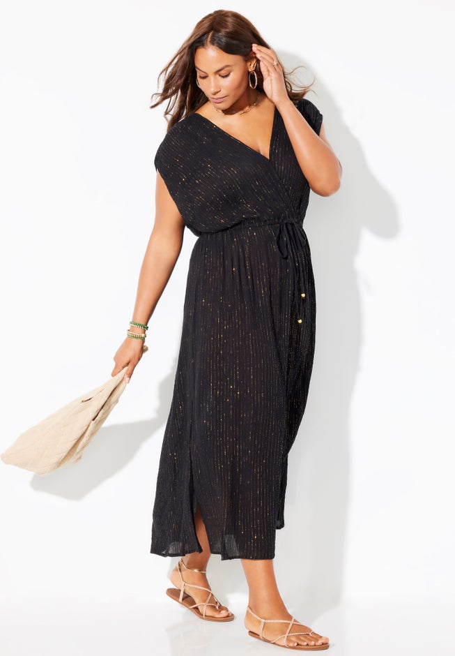 Surplice Maxi Cover Up Dress image number 2