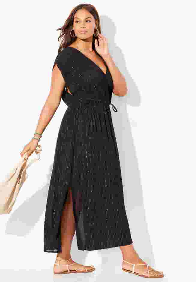 Surplice Maxi Cover Up Dress image number 5