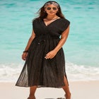 Surplice Maxi Cover Up Dress image number null