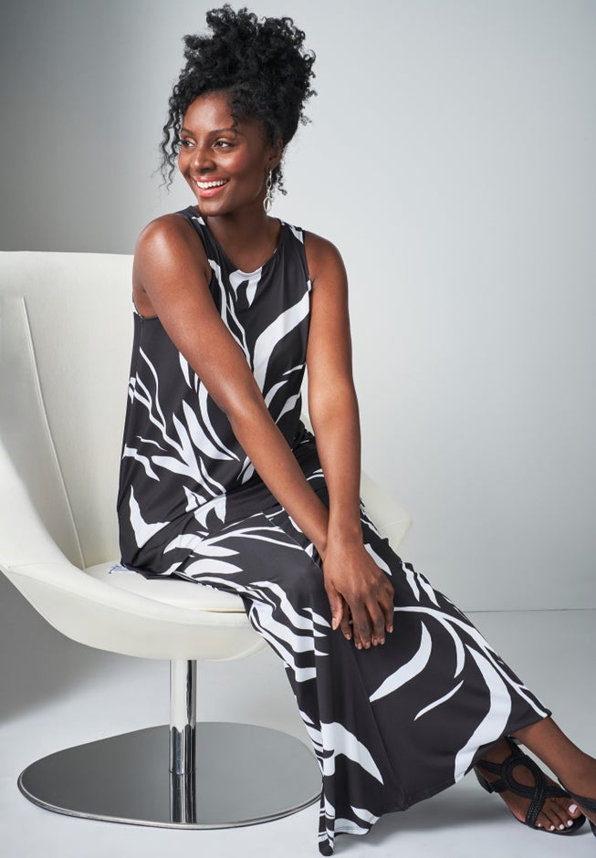 Stretch Knit Tunic Tank image number 1