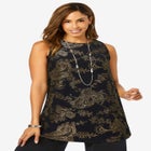 Stretch Knit Tunic Tank image number 0