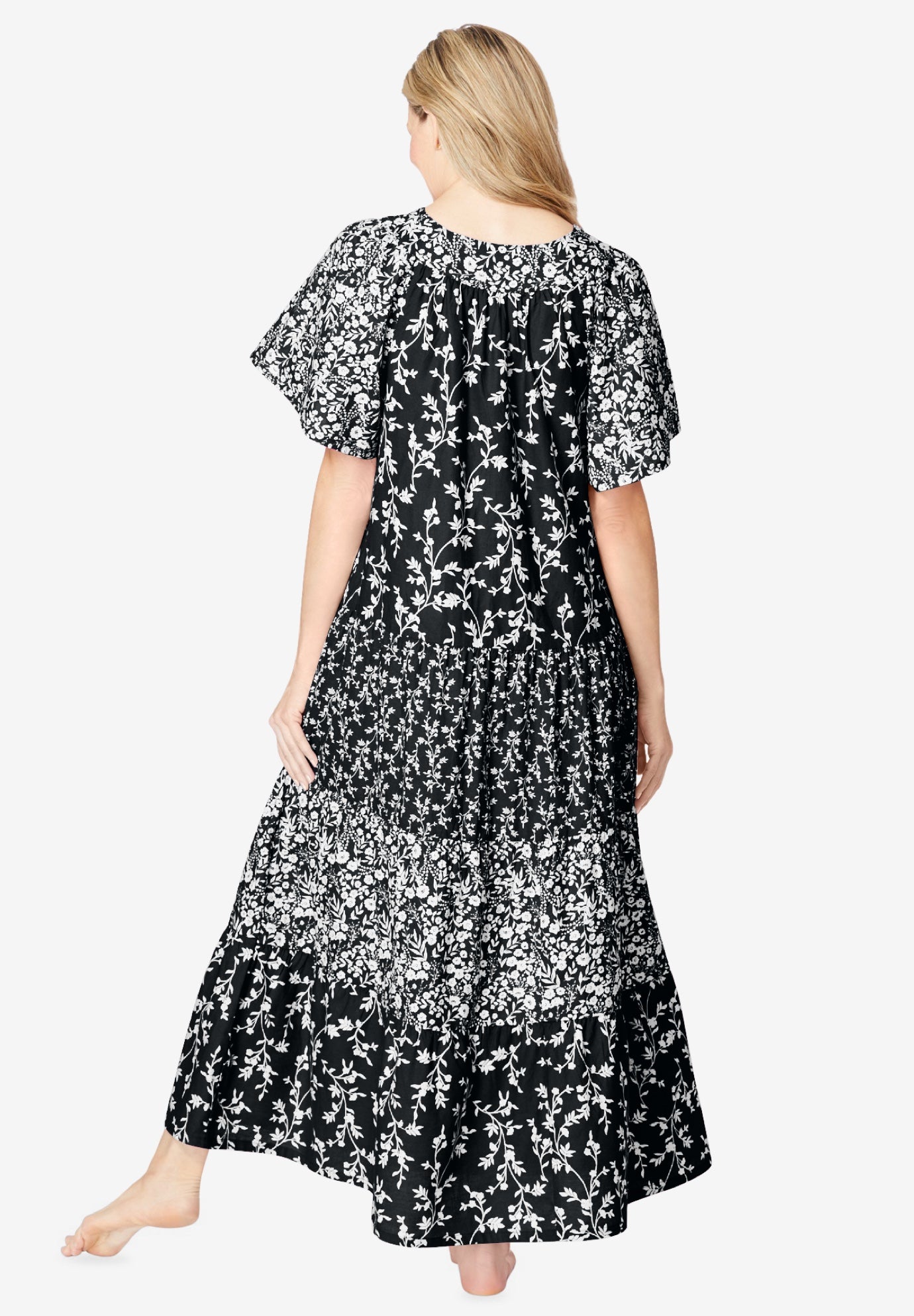 Long Tiered Print Lounger image number 1