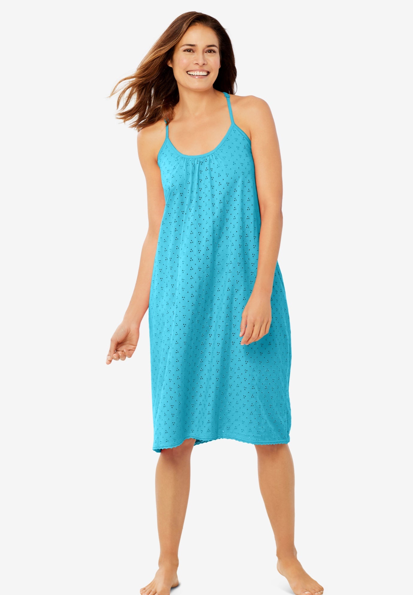 Breezy Eyelet Short Nightgown image number 0