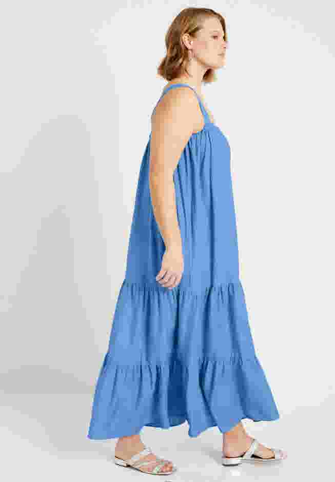 Strapless Tiered Midi Dress image number 2