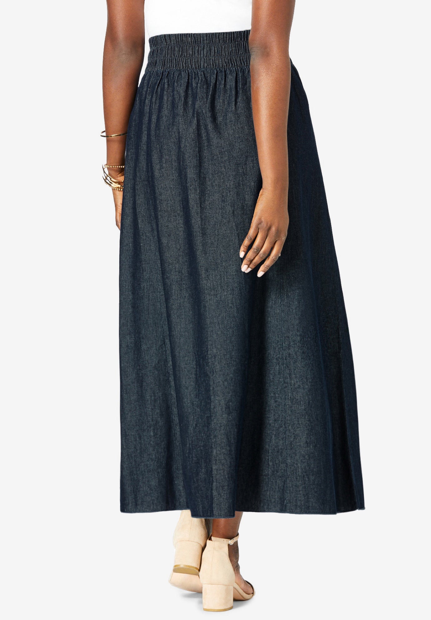 Chambray Maxi Skirt image number 1