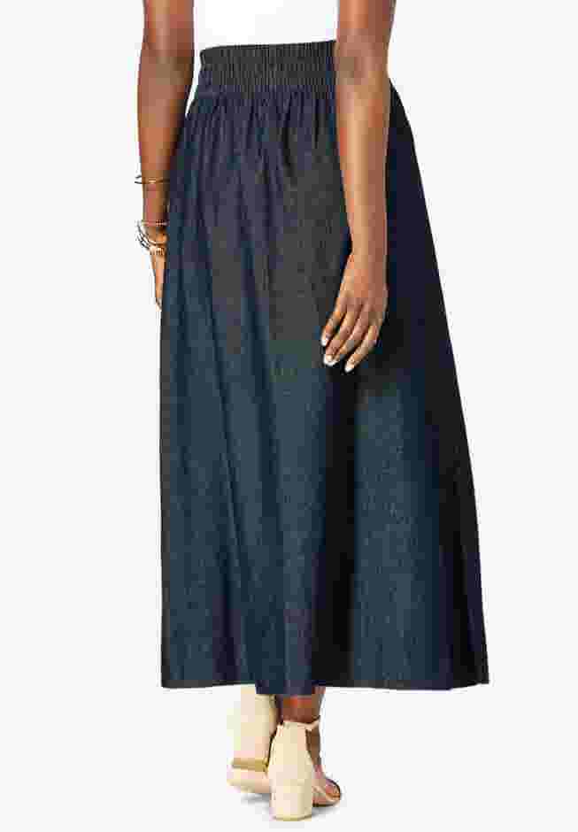 Chambray Maxi Skirt image number 1