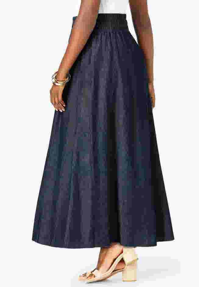 Chambray Maxi Skirt image number 2