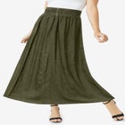 Chambray Maxi Skirt image number null