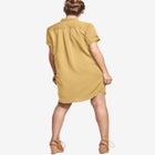 Button Front Linen Shirtdress image number null