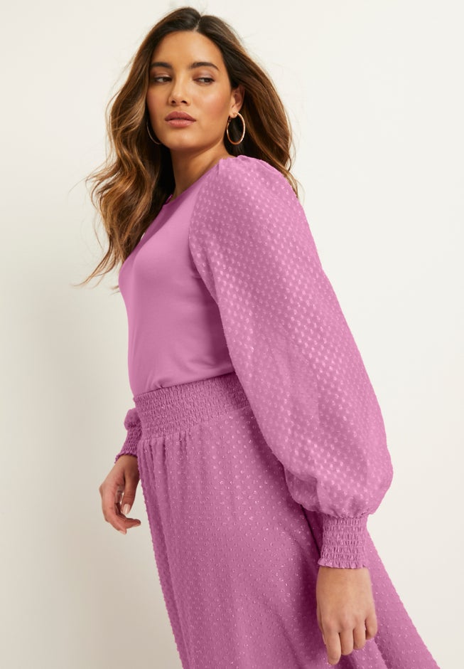 Lace-Sleeve Top image number 3