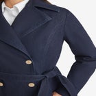 Refined Denim Trench Coat image number null