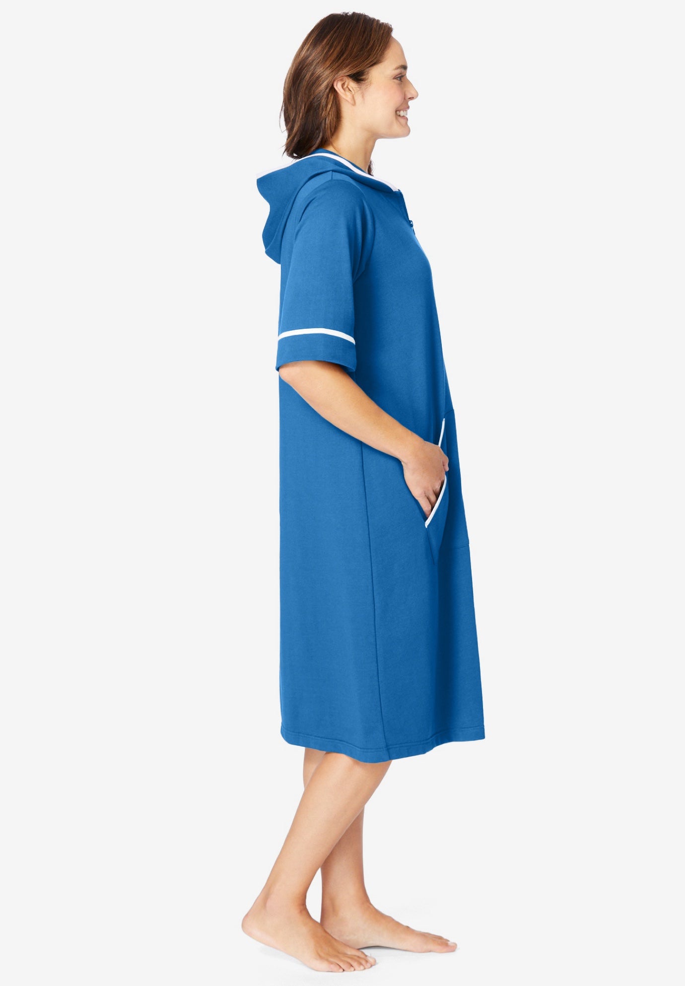 Short French Terry Robe image number 2