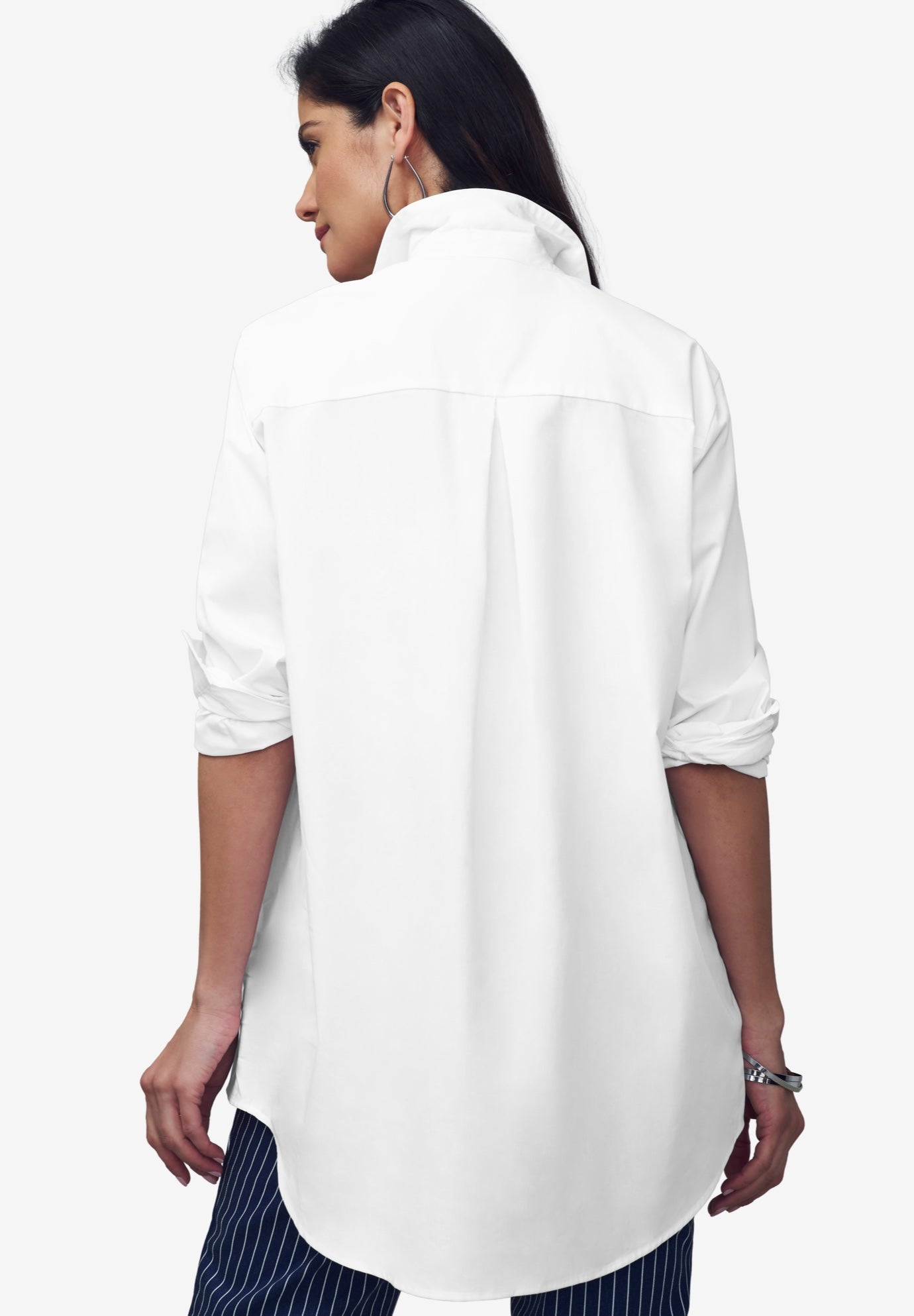 Stretch Cotton Oversized Shirt image number 2