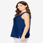 Knit Sleep Tank image number null