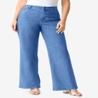 Plus Size 24/7 Stretch Wide Leg Jean image number null