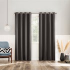 Sun Zero&trade; Brandon Magnetic Closure Grommet Curtain Panel, Set of 2 image number null