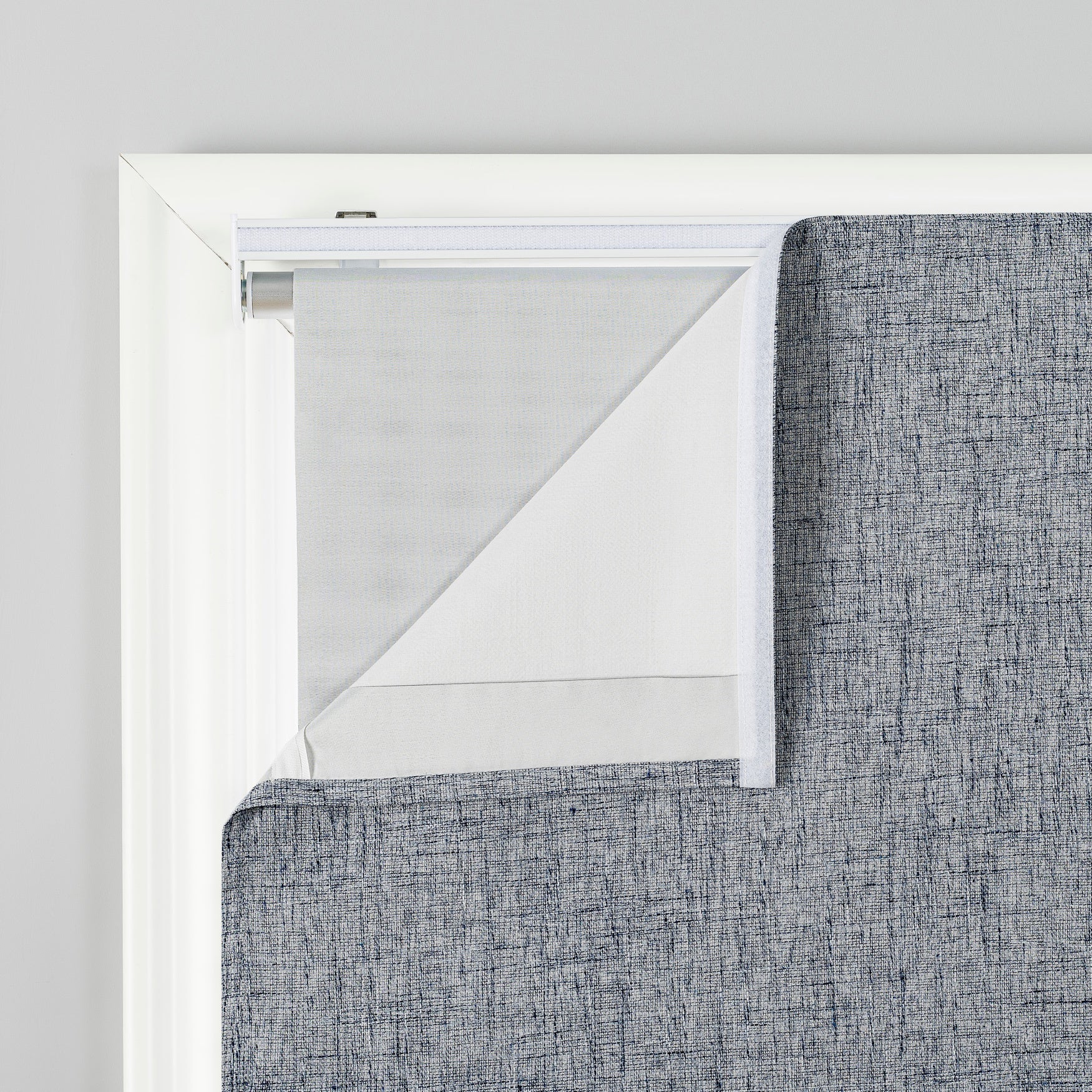 Sun Zero&trade; Somerton Textured 100% Blackout Cordless Roman Shade image number 1