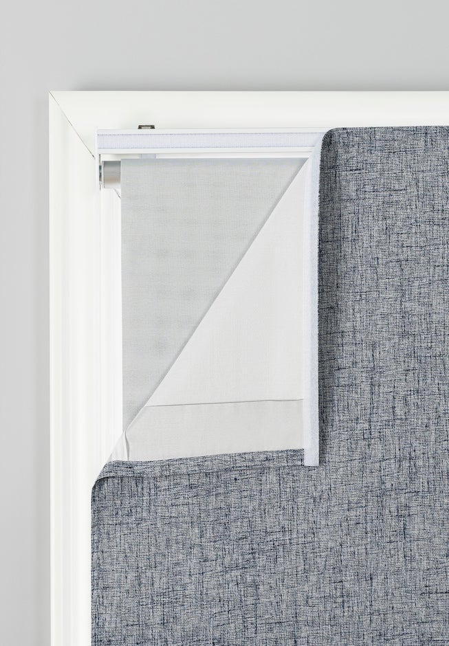 Sun Zero&trade; Somerton Textured 100% Blackout Cordless Roman Shade image number 1