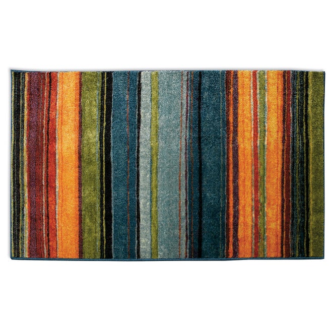 Small Rainbow Stripe Rug image number 1