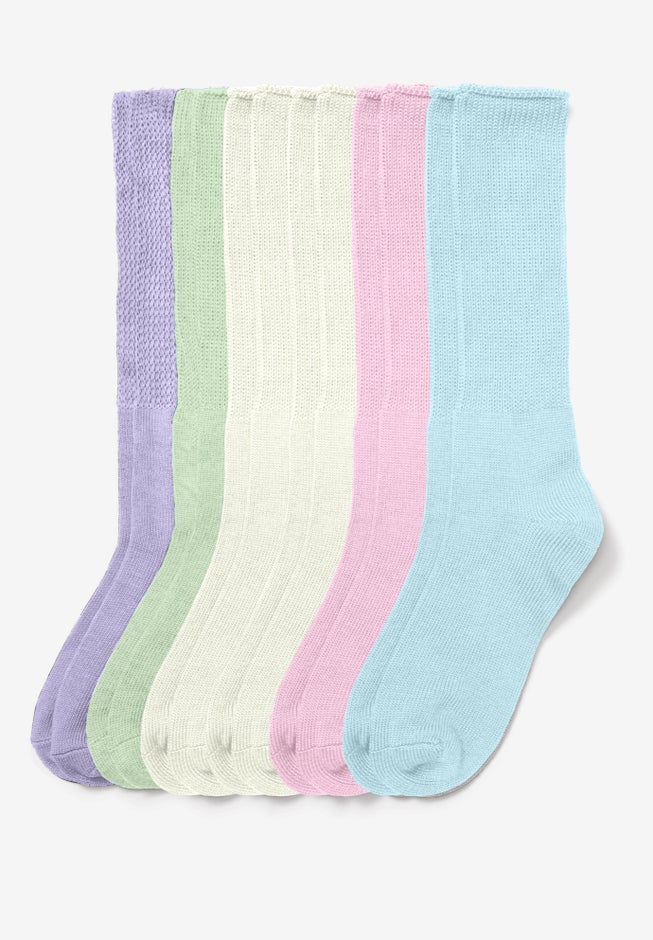 6-Pack Rib Knit Socks image number 1