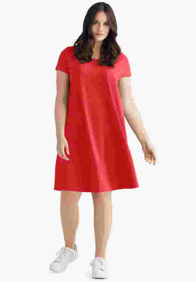 A-Line Knit Tee Dress image number 0