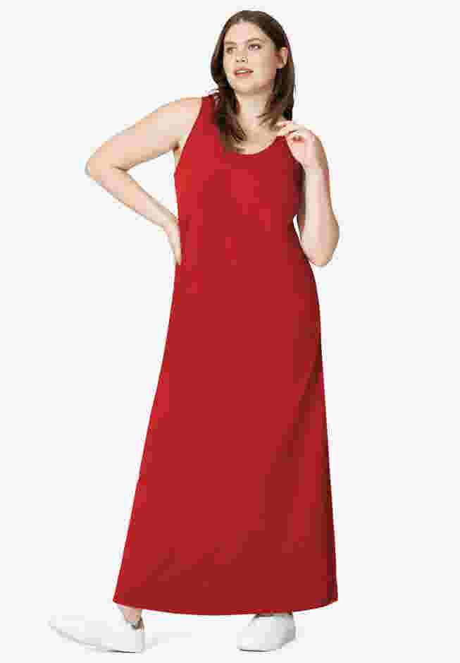 Sleeveless Knit Maxi Dress image number 3