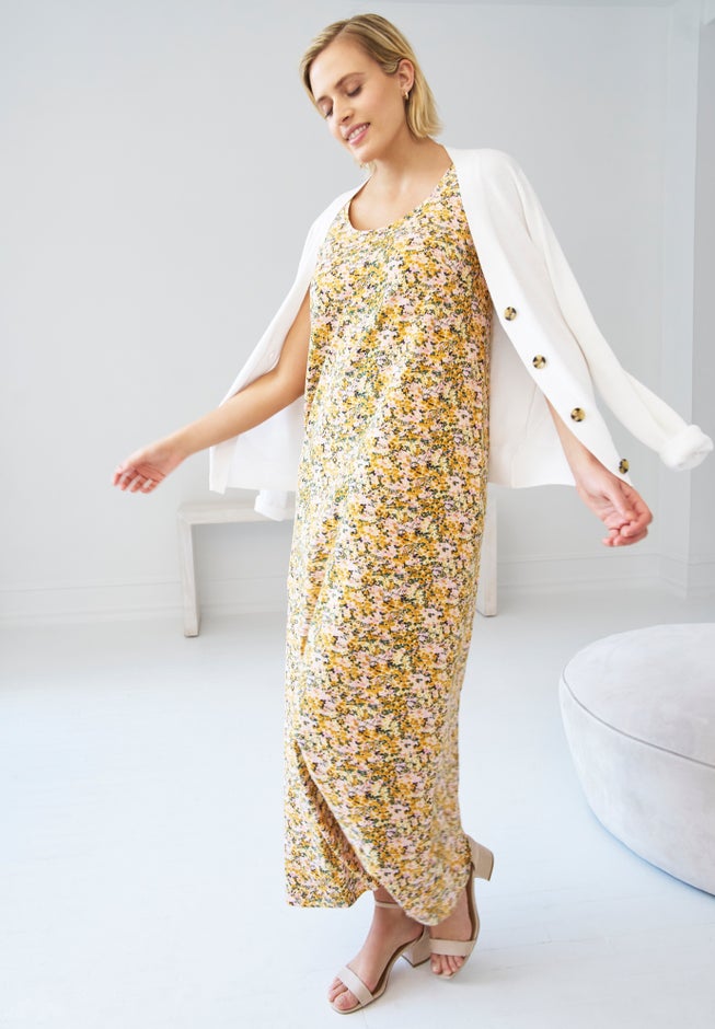 Sleeveless Knit Maxi Dress image number 4