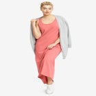 Cotton Spandex Scoop Neck Sleeveless A-Line Maxi Dress image number 0